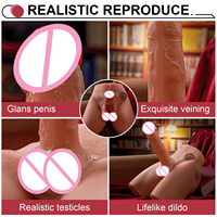 Machine de masturbation masculine réaliste 3D avec hanches automatiques, jouet sexuel vibrant, godemiché interactif rechargeable par USB