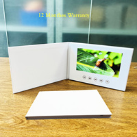 Haute qualité personnalisé affaires cadeau personnel invitation de mariage écran LCD livre vidéo carte de voeux 7 pouces IPS vidéo Brochure