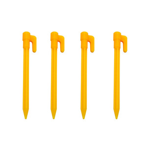 Piquets de tente en plastique jaune, 1 ensemble de piquets de sol pour le camping en plein air toutes saisons - Product Image 5