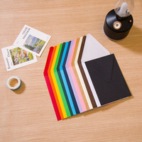 Enveloppes en papier colorées C6, 160x110mm, auto-adhésives, couleur unie, enveloppes verticales pour cartes d'invitation et de vœux pour mariage et fête