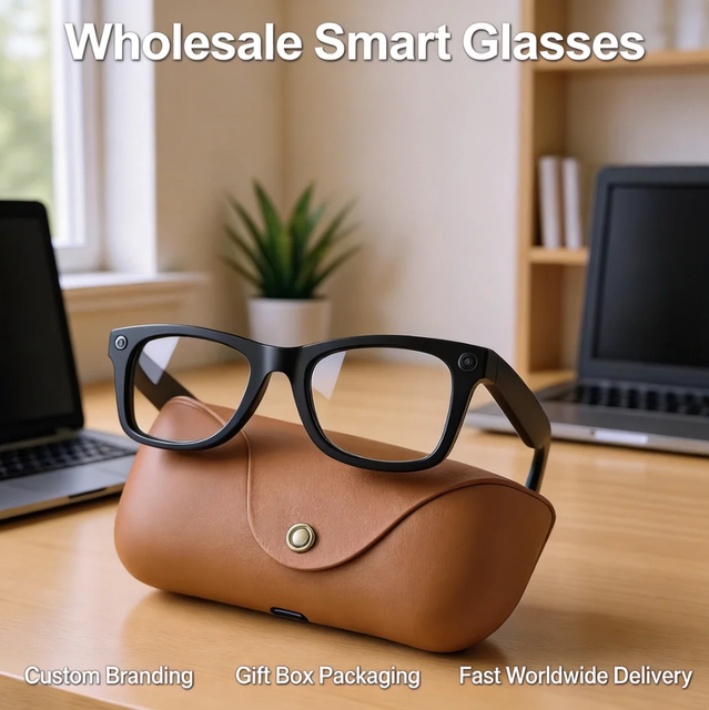 Wholesale New AI Smart Glasses MT5 Ultra Meta Style Voice Wake Intelligent Translation 1080P Camera Magnetic Charging Box Call