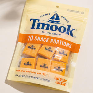 Bolsas de Plástico con Fondo Plano y Cierre Hermético Reutilizables, Impresas a Medida, de Grado Alimenticio para Alimentos Congelados, para Envasar Queso Rallado - Product Image 5