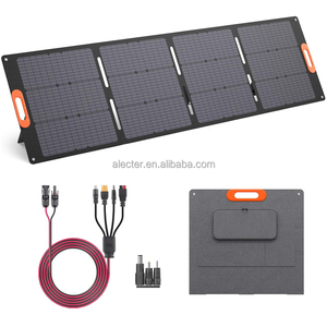 ALECTER 200W 400W Foldable Monocrystalline <b>Solar</b> <b>Panel</b> TUV Certified High Efficiency IP65 Waterproof Portable <b>Solar</b> <b>Kit</b> Cables - Product Image 1