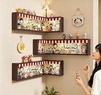 En stock Étagère murale de présentation pour figurines, design auvent, anti-poussière, pour jouets blind box, décoration murale de collection pour la maison