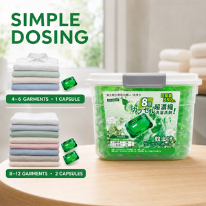 Pack de capsules de lessive super concentrées extra-larges avec un parfum durable et frais d'eau de Floride pour un lavage en profondeur - Product Image 4