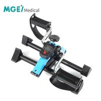Vélo d'exercice pliable portable en acier inoxydable MEDIGE pour la rééducation des personnes âgées, musculation des jambes et des bras
