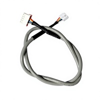 Harness Kabel Konektor 5 Pin Berlapis Abu-abu dengan Kabel Internal Multi-Warna untuk Aplikasi Kontrol Industri Refrigerasi