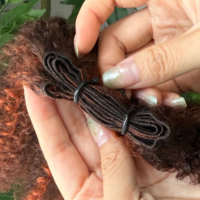 P4-350 #   Extensions de cheveux en fibres douces, 7 paquets, cheveux ombrés 3 tons avec anneau de couleur, emballage personnalisé OEM