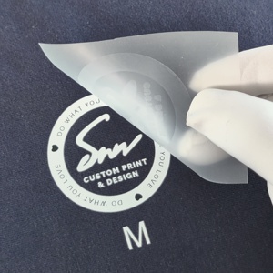 Custom Clothing Tags Iron On Tagless Neck Heat Transfer Labels For T Shirts