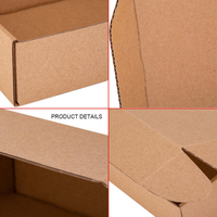 Boîtes en carton ondulé OEM, boîtes en carton moyen, emballages en papier, estampage, recyclables, pour déménagement, expédition, envoi de cadeaux