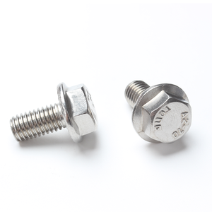 एम 10 औद्योगिक हेक्स हेड फ्लैंज बोल्ट 304 स्टेनलेस स्टील फुल थ्रेड सादा कार्बन स्टील मिश्र धातु 16 मिमी - Product Image 5