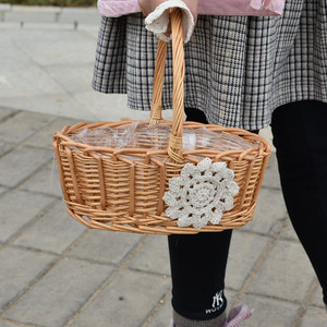 Bamboo <b>baskets</b>, flower <b>baskets</b>, rattan <b>baskets</b>, souvenir <b>baskets</b>, lace sunflower <b>baskets</b>, flower <b>baskets</b>, hand-held handles, - Product Image 2
