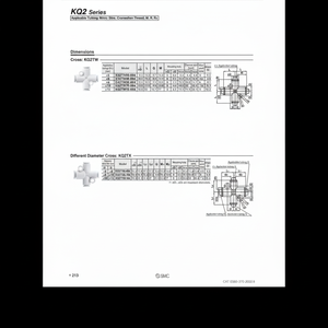 นิวเมติกส์แบบสัมผัสเดียว KQ2TW06-00A ชิ้นส่วนนิวเมติก SMC - Product Image 1