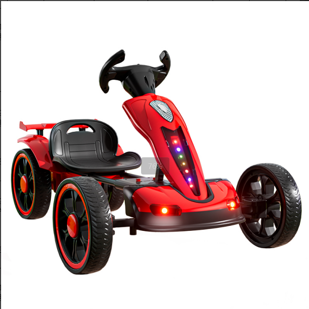 Rouge + double entraînement + télécommande + lumière laser batterie 12v4.5