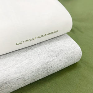 Camisetas de Algodón Tejido de 180g para Hombre, Lisas, Personalizables con Logotipo, Impresión Serigrafiada, Corte Holgado, Ropa de Trabajo, Manga Corta, Venta al Por Mayor - Product Image 3