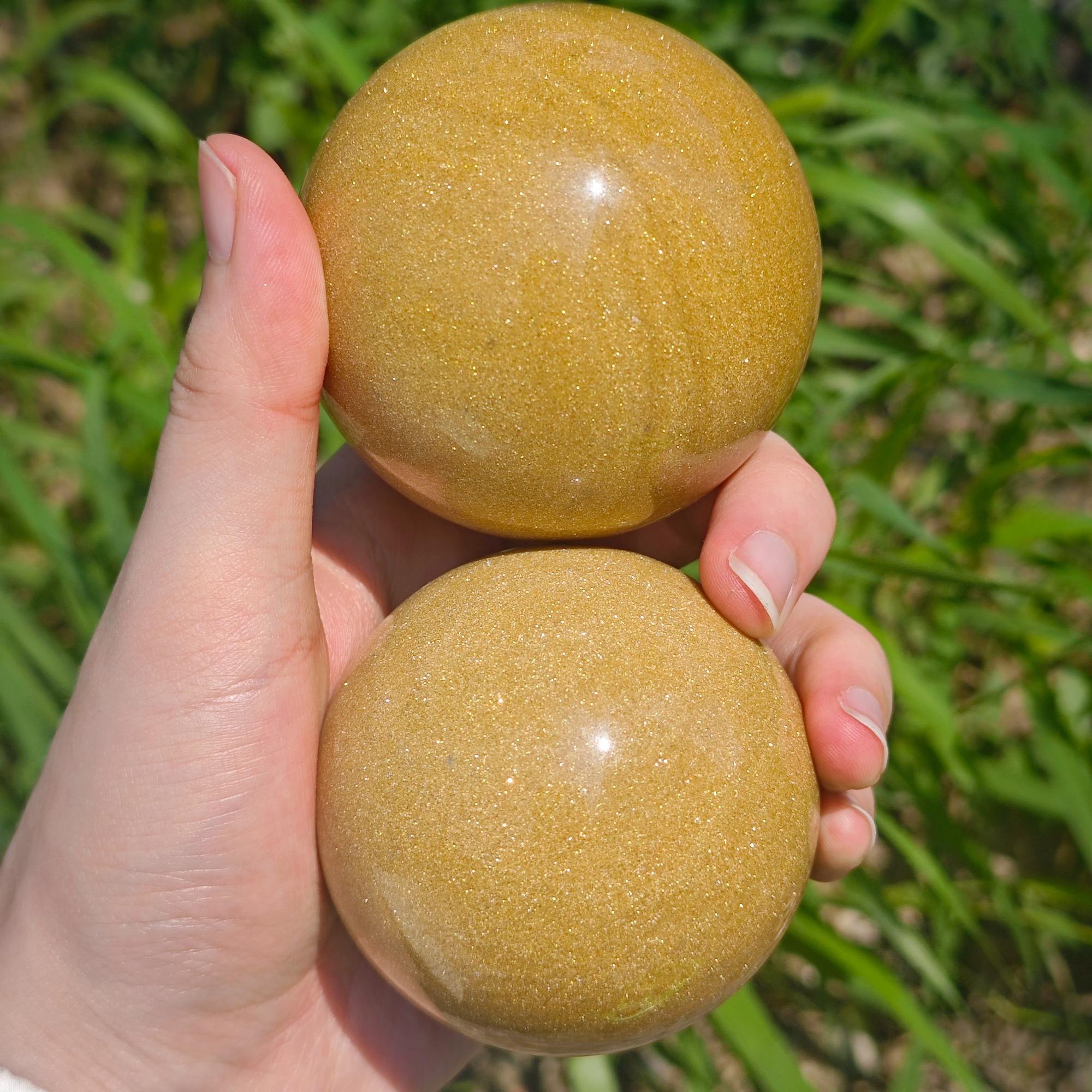 ทรงกลมคริสตัลหินทรายสีเหลือง