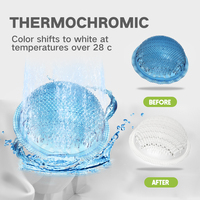 Bloc désodorisant urinoir thermochromique jetable parfum floral pour toilettes commerciales