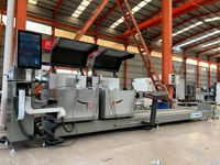 Scie de découpe de précision CNC 600 mm pour profilés aluminium, idéale pour les grands panneaux de façade et les machines industrielles de fenêtres en aluminium