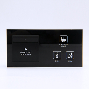 GTD nhà máy sản xuất 4 mét thông minh Tempered Glass 2 kết nối Led cảm ứng thiết bị chuyển mạch với chuyển đổi thẻ và DND/mur/ánh sáng điều khiển cảm ứng - Product Image 5