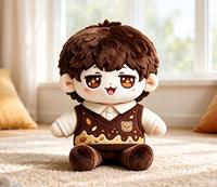 Peluche personnalisée en forme de personnage de dessin animé, douce et moelleuse, pour cadeau d'anniversaire
