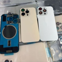 Panel Trasero de Vidrio con Orificio Grande para iPhone 16 Series, Carcasa de Batería con Cámara Grande, Puerta Trasera de Vidrio Amplia para iPhone 16 Pro