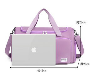 กระเป๋าเดินทางสีชมพูสำหรับผู้หญิงกระเป๋าเดินทางกันน้ำสำหรับยิมค้างคืนกีฬาใช้ในยิมสามารถปรับแต่งโลโก้ได้ - Product Image 4