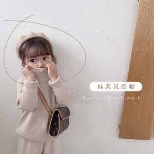 YOEHYAUL pas de quantité minimale de commande mignon confortable bébé chapeaux casquettes solide Vintage enfants béret chapeau pour bébé <span class=keywords><strong>fille</strong></span> - Product Image 2