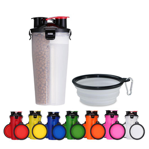 Contenedor Multifuncional Ecológico para Comida de Perros, Dispensador Portátil de Plástico para Viajes, 350 ml, Dispensador de Agua para Perros - Product Image 1