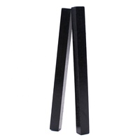 Bâton de Ferro Carré Noir en Magnésium 8*100mm pour le Camping et l'Extérieur, Allume-Feu Rapide, 41.7g