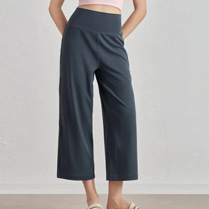 กางเกงโยคะเอวสูงทรงตรงแบบใหม่ ความยาวปานกลาง ทรงหลวม กระชับสัดส่วน เหมาะสำหรับเล่นกีฬา ออกกำลังกายกลางแจ้ง วิ่ง ทรงเอวกลาง - Product Image 1