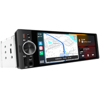 Reproductor MP5 para Auto SEMAITU de 6.36 Pulgadas con Pantalla Táctil IPS 1 Din, CarPlay Inalámbrico, Android Auto, Radio FM, Compatible con Carga Rápida
