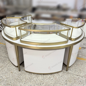 Cao cấp cong vàng trang sức hiển thị bảng sang trọng Vòng Kính Boutique đồ trang sức hiện đại cửa hàng truy cập Showcase cho cửa hàng đồ trang sức - Product Image 2
