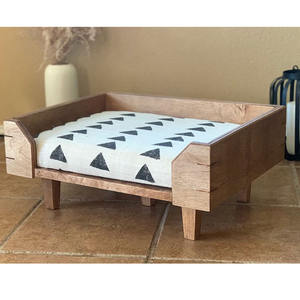 Поднятая деревянная кровать для собак приподнятая кровать для домашних животных мебель деревянная рамка для кровати для собак - Product Image 1