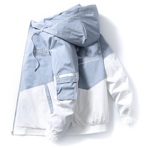 Ropa de primavera y otoño, chaqueta para <span class=keywords><strong>hombre</strong></span>, talla <span class=keywords><strong>3xl</strong></span>, prendas de vestir, abrigo con capucha, <span class=keywords><strong>Parka</strong></span> delgada, chaqueta estampada de moda con capucha para <span class=keywords><strong>hombre</strong></span> - Product Image 1