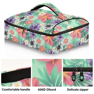 Aloha Hawaiian Holder Casserole Carrier Thermal Insulated Lunch BBQ Portable Large Capacity Lunch Cooler Pizza Carrier Bag 2025 - Product Image 2