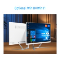 PC AIO LED 23,8 inci Core I3/i5/i7 Barebone Desktop Bisnis dengan Windows 10, RAM 4GB-32GB, Penyimpanan SSD+HDD