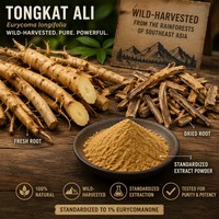 Чистый экстракт Тонгкат Али (Eurycoma Longifolia) 100% с 10% содержанием эурикоманона для поддержки мужской жизненной силы и выносливости мышц