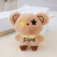 Boneka Beruang Bordir Lucu, Mainan Plush Isi Kapas PP Lembut, Gantungan Kunci Ransel Beruang, Desain Kustom, Dekorasi Beruang Mini, Hadiah Promosi