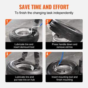 DB vente en gros montage et démontage de changeur de pneu de camion 22.5-24.5 pouces outil de réparation de pneu radial/Tubeless - Product Image 6