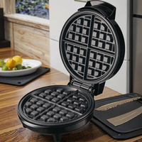 Gaufrier électrique haute puissance 1000W multifonctionnel avec plaque de gril antiadhésive pour un usage domestique