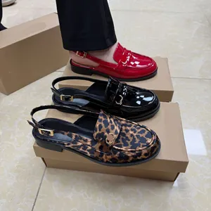 Sandalias de Mujer de Alta Calidad 2026, Nueva Marca de Diseñador, Superventas, Negras, Planas, Punta Redonda, Casuales, a la Moda - Product Image 1