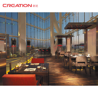 Projets Commerciaux Hôtellerie Luxe Restaurant Mobilier Table et Chaise Ensemble Solution Complète Services de Conception 3D Projets Hôteliers