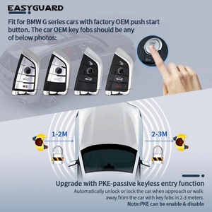 Kit EASYGUARD PKE Entrée sans clé passive Remplacement de clé intelligente Compatible avec les voitures BMW série G équipées d'un bouton de démarrage OEM d'usine - Product Image 5