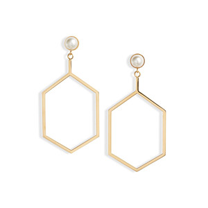 Orecchini pendenti a forma aperta - Product Image 1