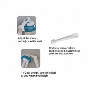 Комплекты пластиковых механизмов для смыва унитаза и необходимые комплектующие для смыва с водосберегающим наполнительным клапаном для использования в ванной комнате - Product Image 3