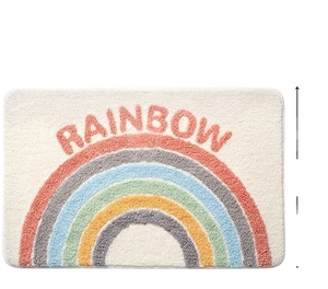 Tapis antidérapant absorbant en microfibre, 1 pièce, Design personnalisé, doux absorbant, pour baignoire, évier, douche - Product Image 1