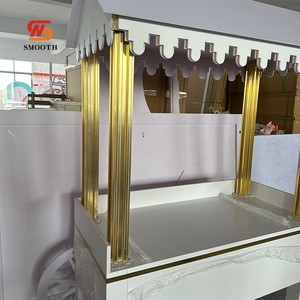 LEDA Chariot de présentation moderne en métal détachable pour desserts et bonbons, idéal pour mariages et événements – Nouvelle Arrivée - Product Image 4