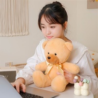 Ours en peluche avec nœud papillon 20 cm, ours en peluche doux, jouets en peluche, cadeaux pour enfants