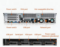 Servidor en Rack Usado PowerEdge R540, Host 2U, Almacenamiento, GPU, Virtualización Empresarial y de Oficina, Dell