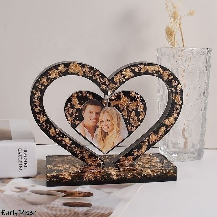 Early Riser Silicone Mold for DIY Crystal Epoxy Heart Frame